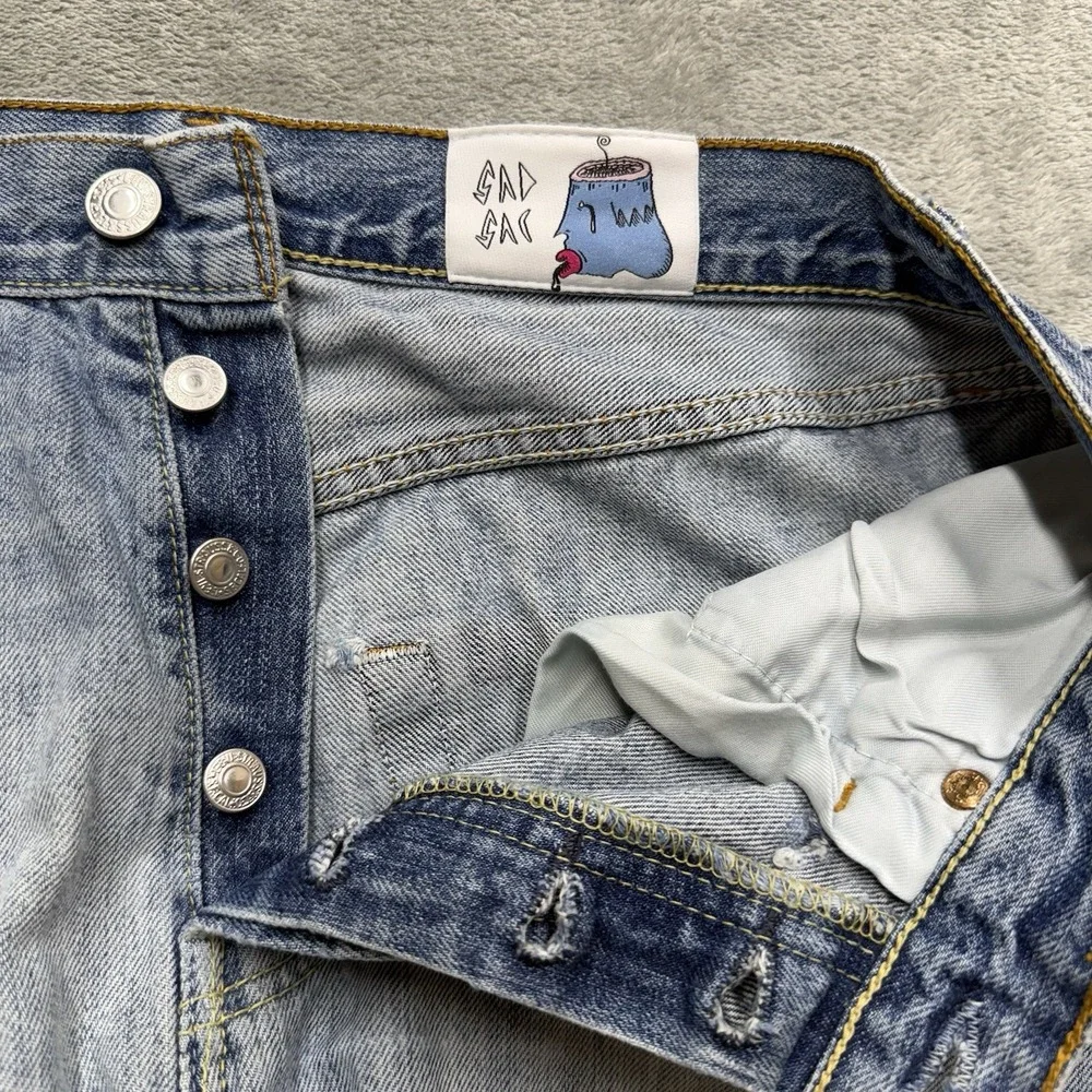 SadSac/Levi's 501 custom simpsons jeans Size 31x32